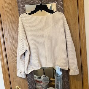 French Connection Cream Crew Neck Sweater